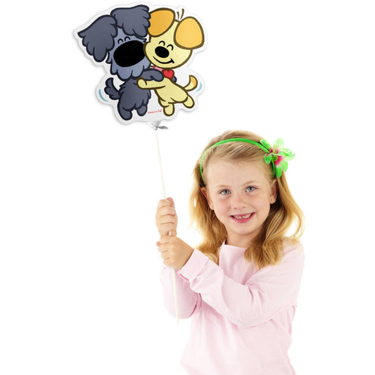 Folieballon Woezel en Pip