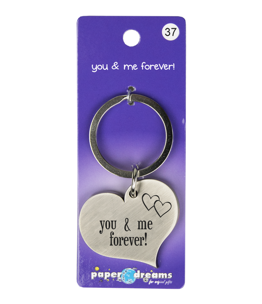 Hart sleutelhanger You and Me
