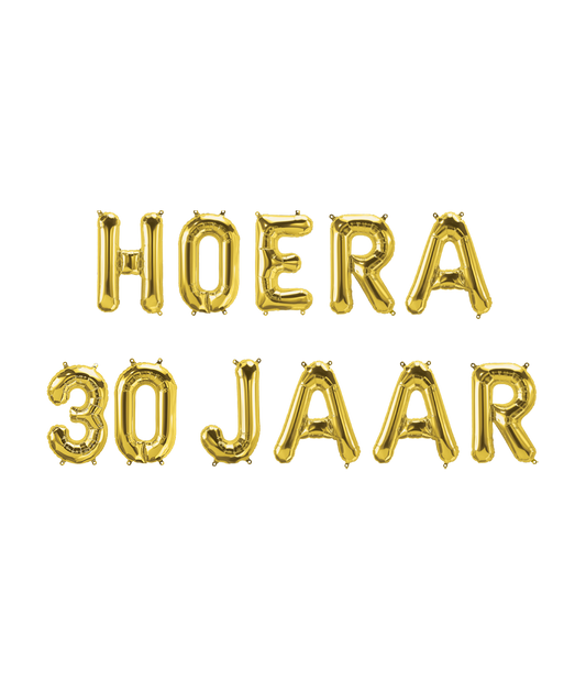 Folie ballon Kit Hoera 30 jaar