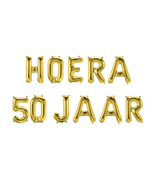 Folie ballon Kit Hoera 50 jaar