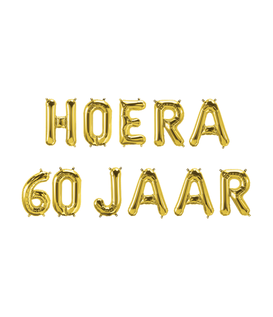 Folie ballon Kit Hoera 60 jaar