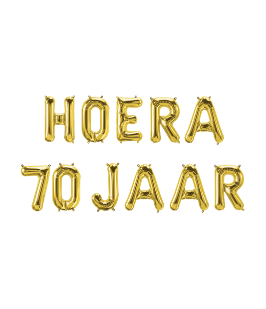 Folie ballon Kit Hoera 70 jaar