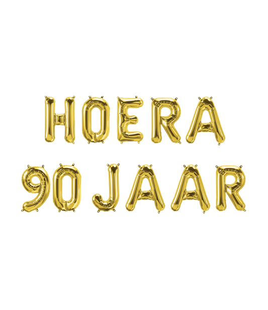 Folie ballon Kit Hoera 90 jaar