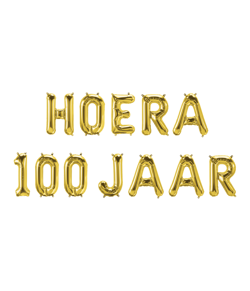 Folie ballon Kit Hoera 100 jaar