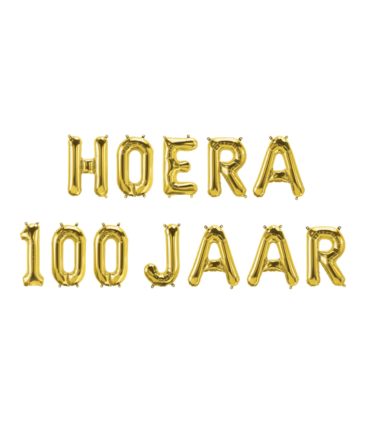 Folie ballon Kit Hoera 100 jaar