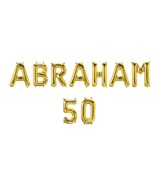 Folie ballon Kit Abraham 50