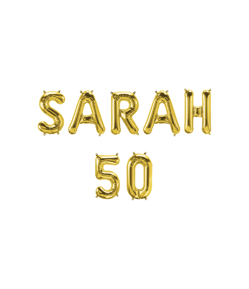 Folie ballon Kit Sarah 50