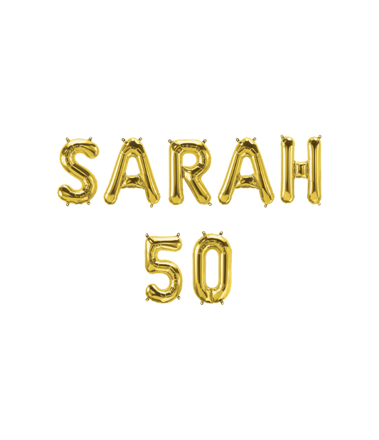 Folie ballon Kit Sarah 50