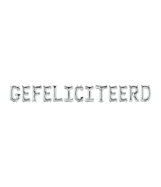 Folie ballon Kit Gefeliciteerd