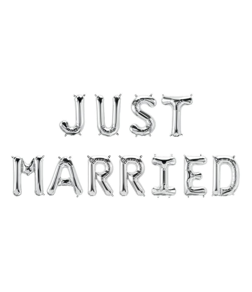 Folie ballon Kit Just Married