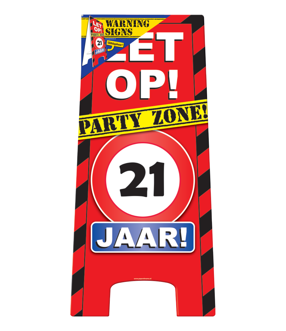 Warning Sign 21 jaar