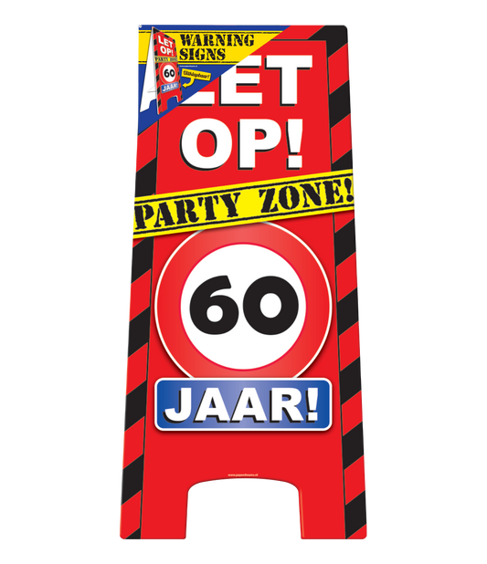 Warning Sign 60 jaar