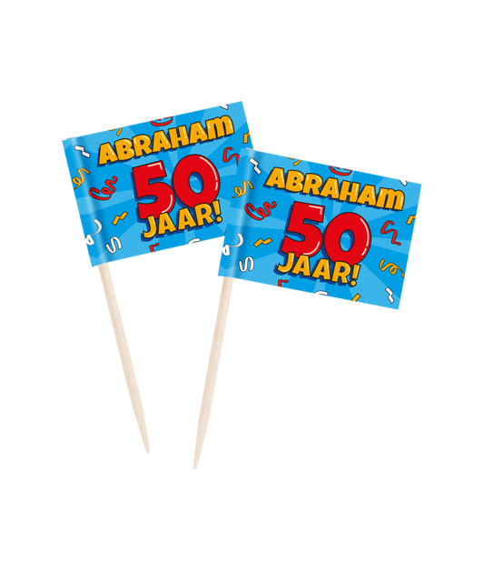 Prikkers Abraham 50 jaar cartoon