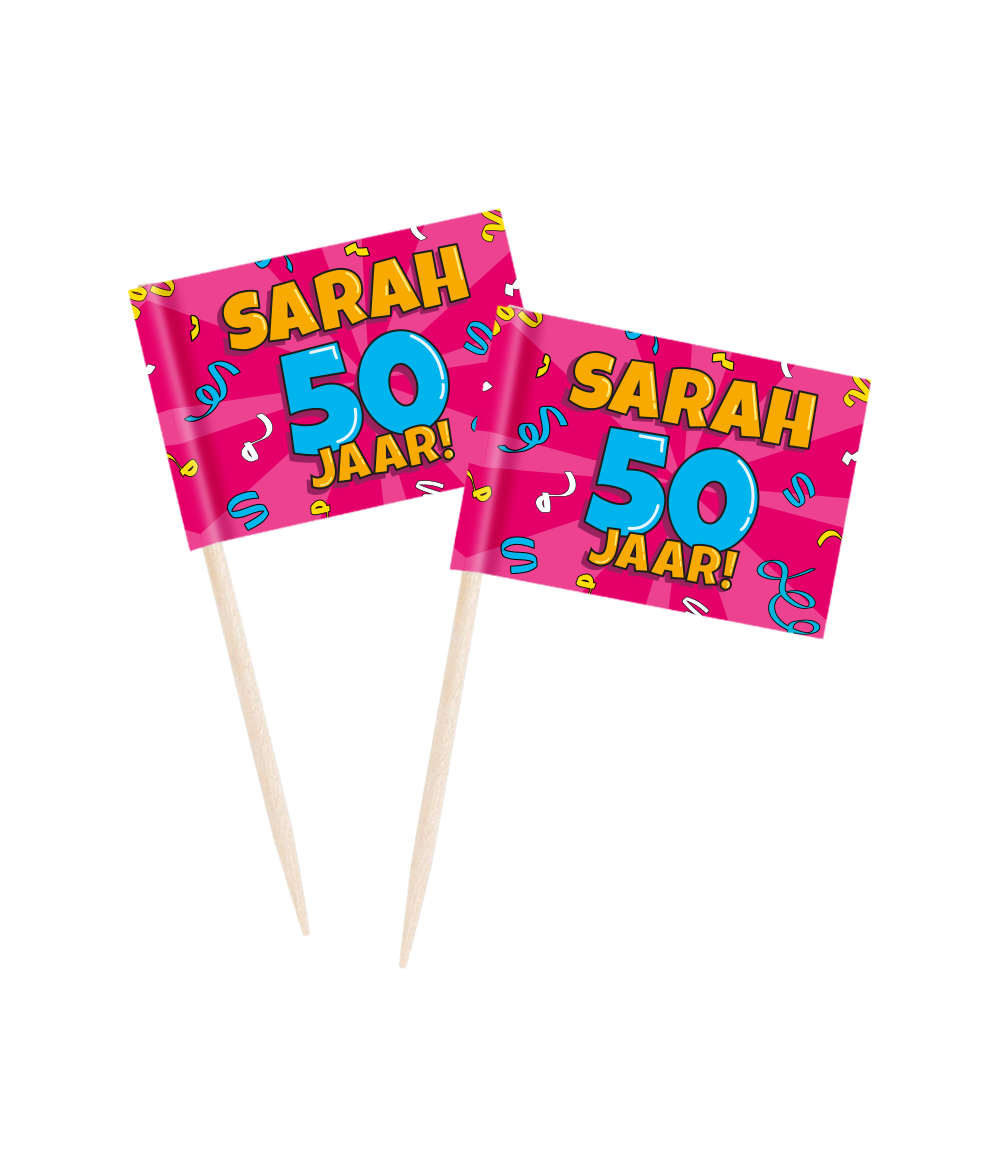 Prikkers Sarah 50 jaar cartoon