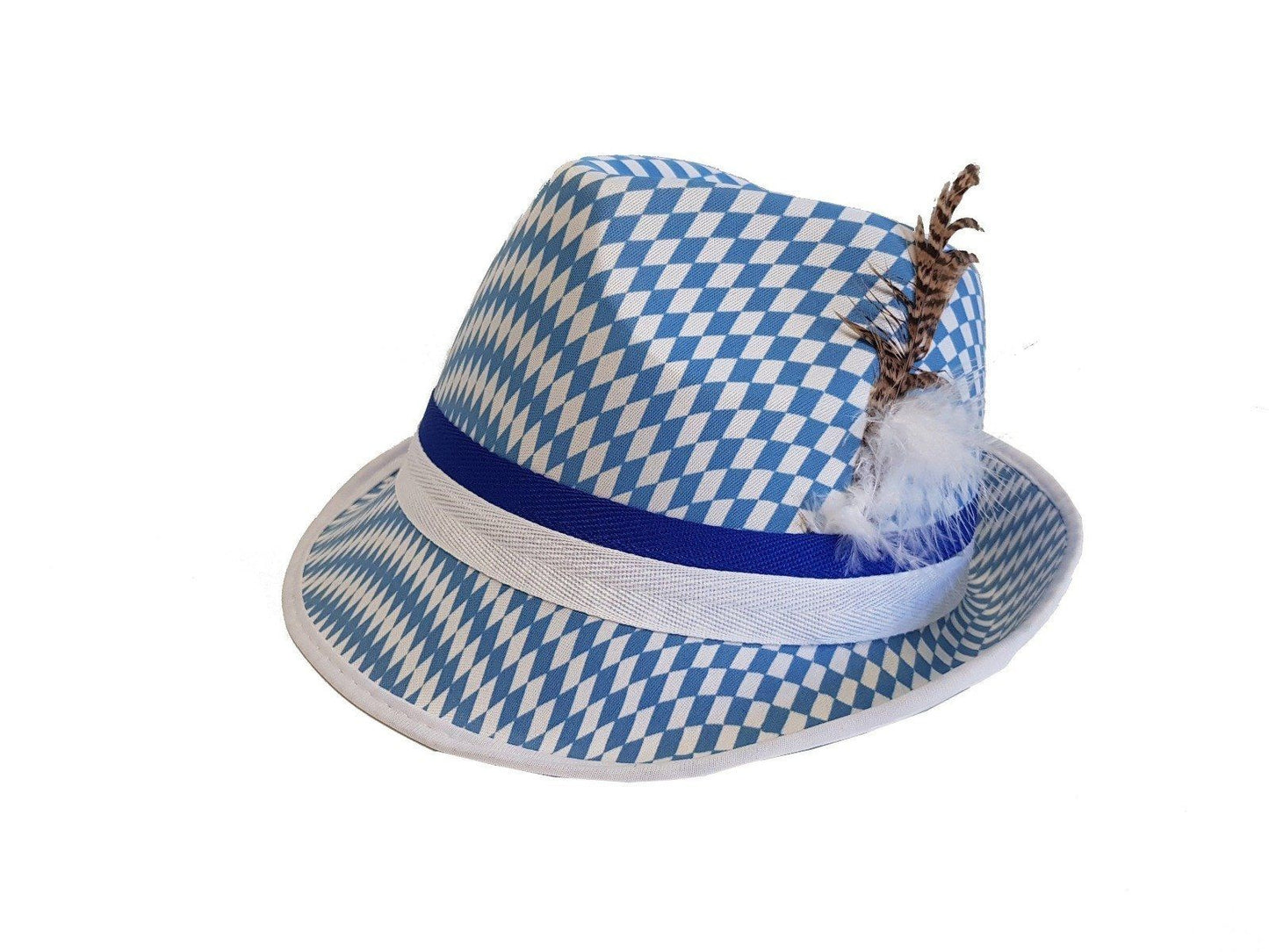 Hoedje Tirol blauw wit