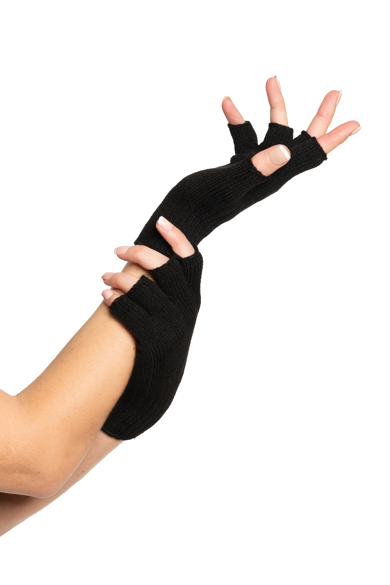 Vingerloze Handschoen Zwart