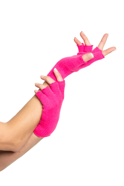Vingerloze Handschoen Neon Roze