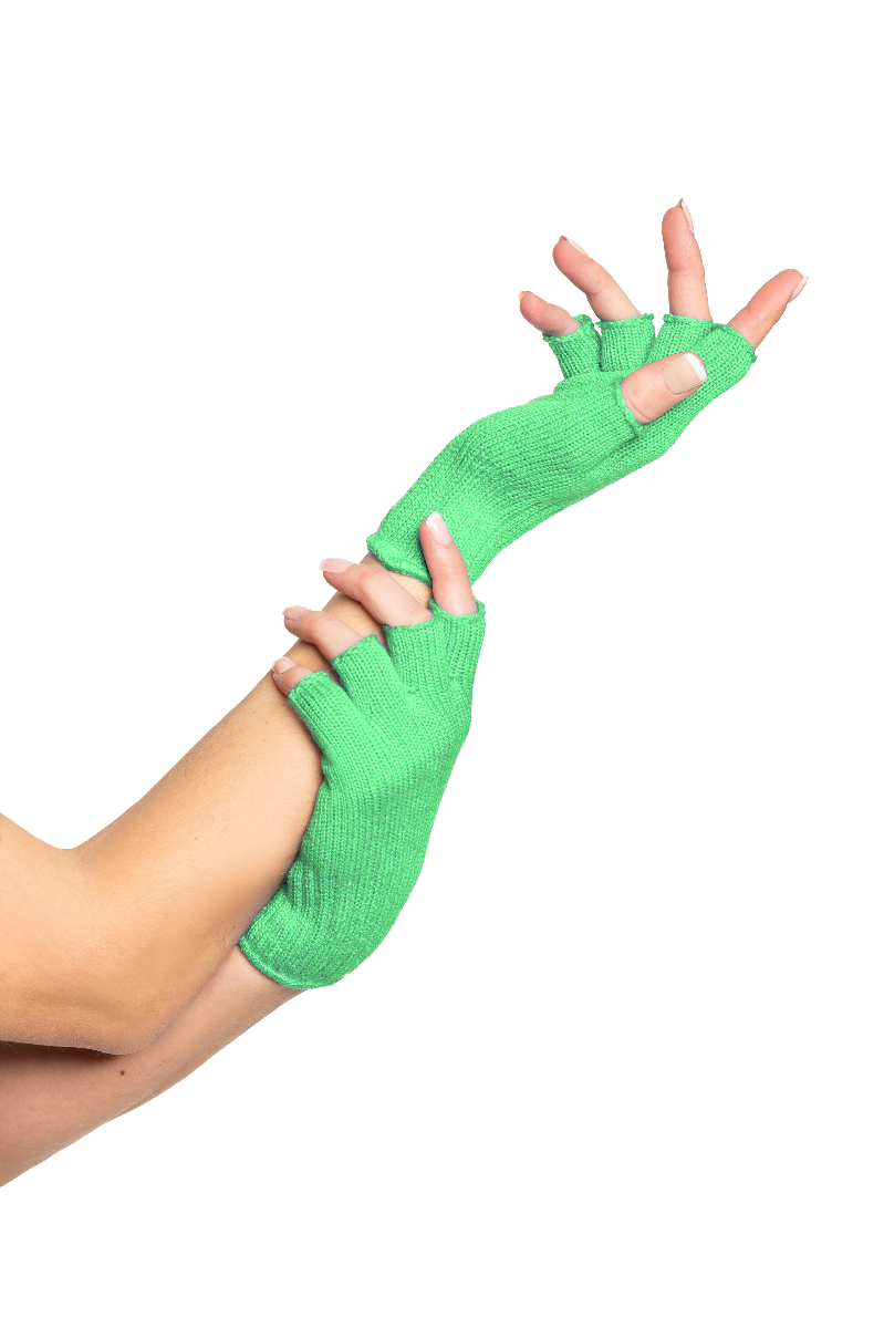 Vingerloze Handschoen Neon Groen
