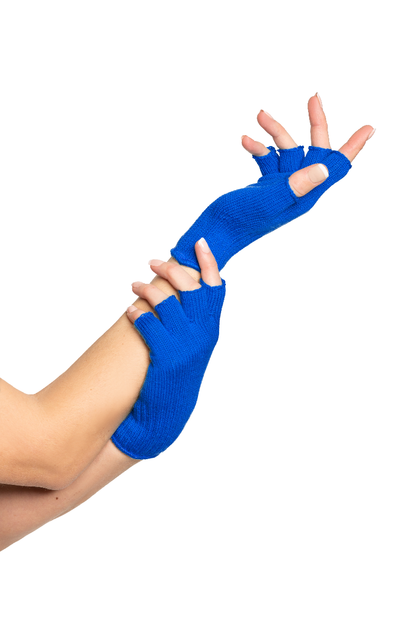 Vingerloze Handschoen Blauw