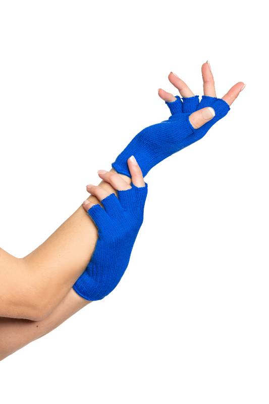 Vingerloze Handschoen Blauw