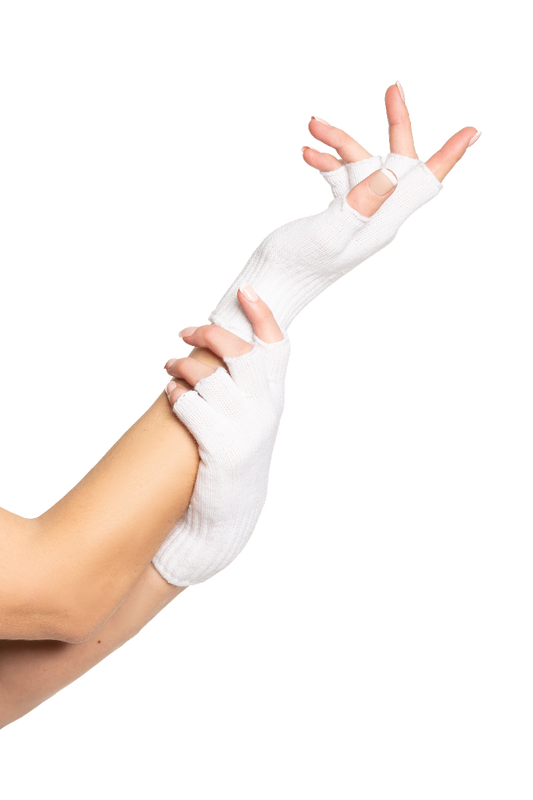 Vingerloze Handschoen Wit