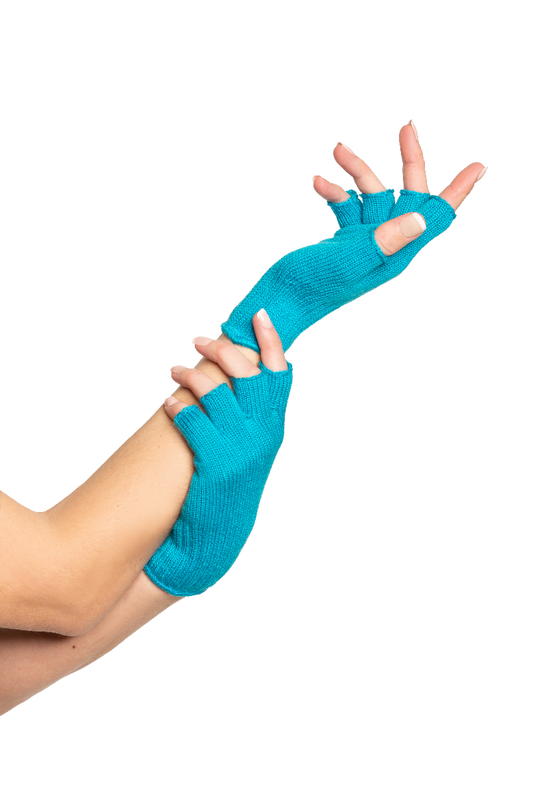 Vingerloze Handschoen Turquoise
