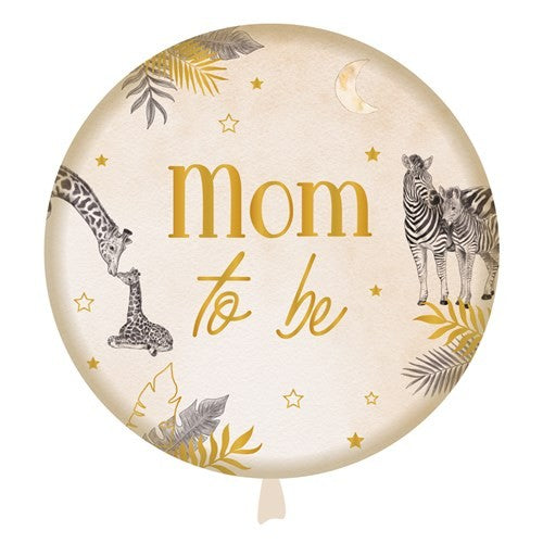 Folieballon Mom to Be Safari