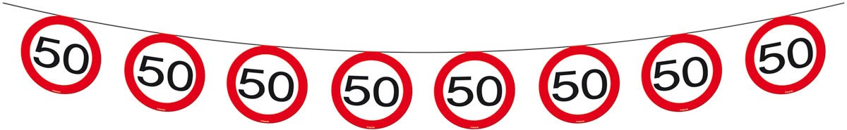 Slingerlijn 50 jaar Verkeersbord