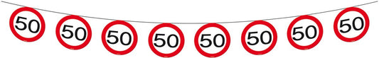 Slingerlijn 50 jaar Verkeersbord