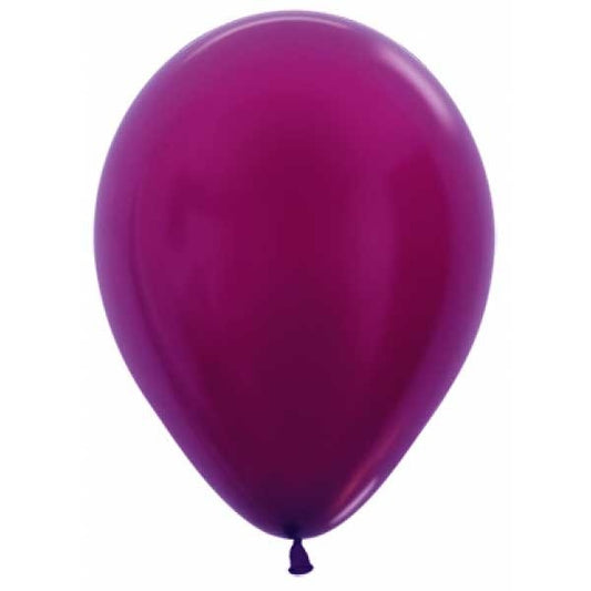Ballon Metallic Burgundy 30cm