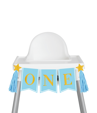 Stoel Banner First Birthday Boy