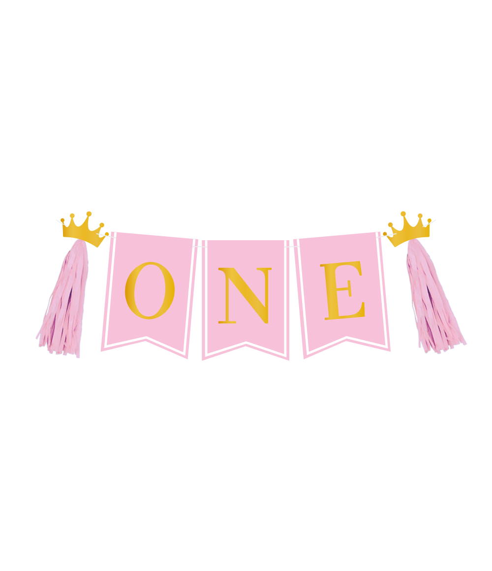 Stoel Banner First Birthday Girl