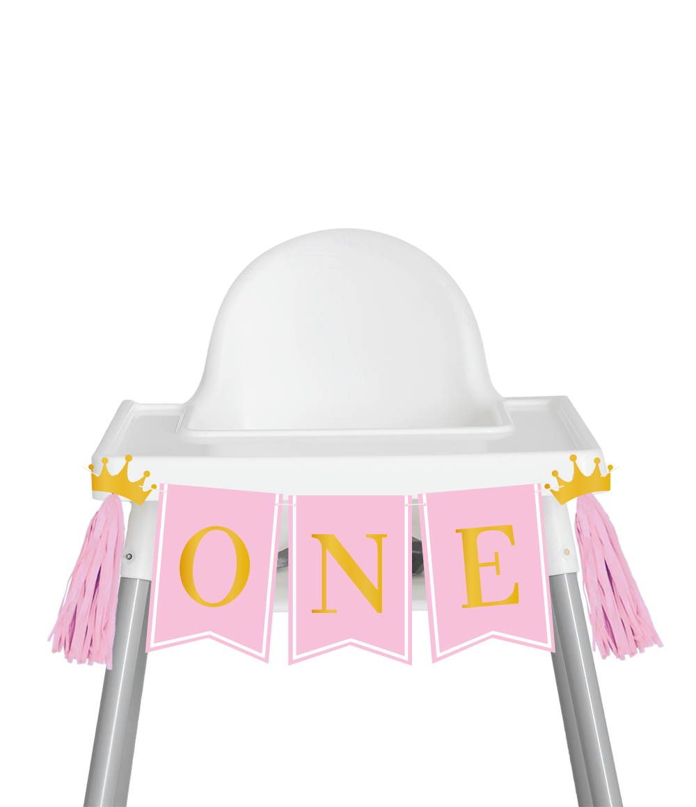 Stoel Banner First Birthday Girl