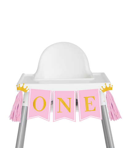 Stoel Banner First Birthday Girl