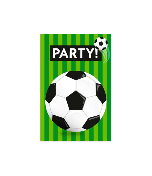 Uitnodigingskaarten Voetbal
