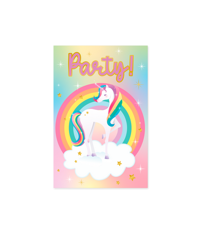 Uitnodigingskaarten Unicorn