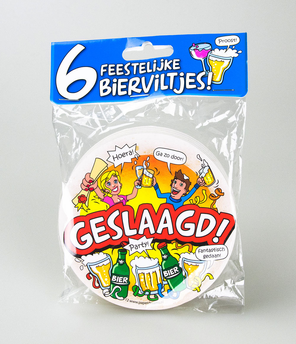 Bierviltjes Geslaagd