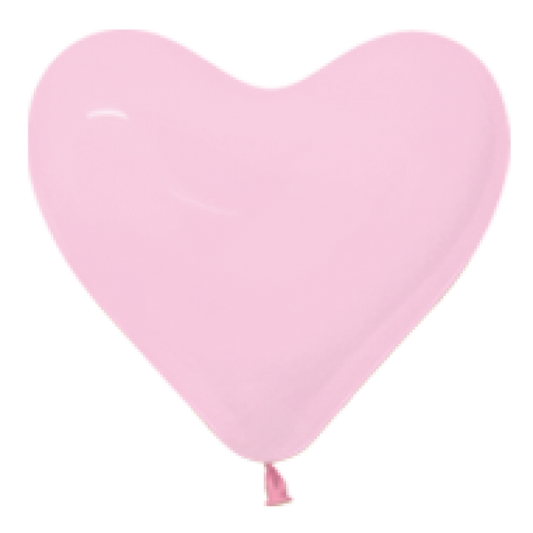 Hart Ballon roze 30 cm