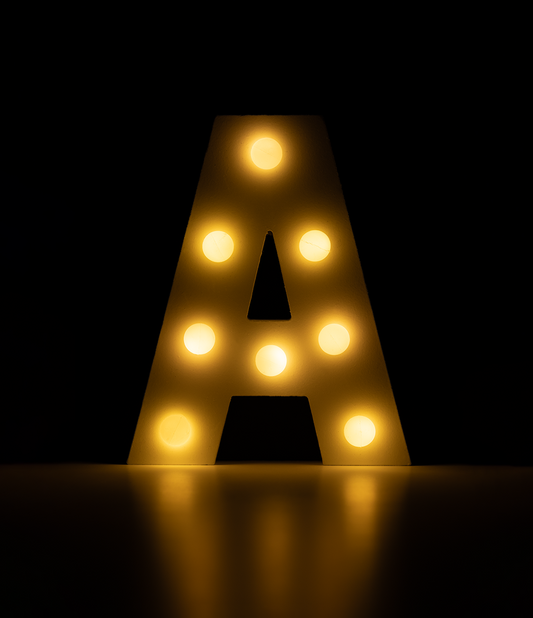 Licht Letter A