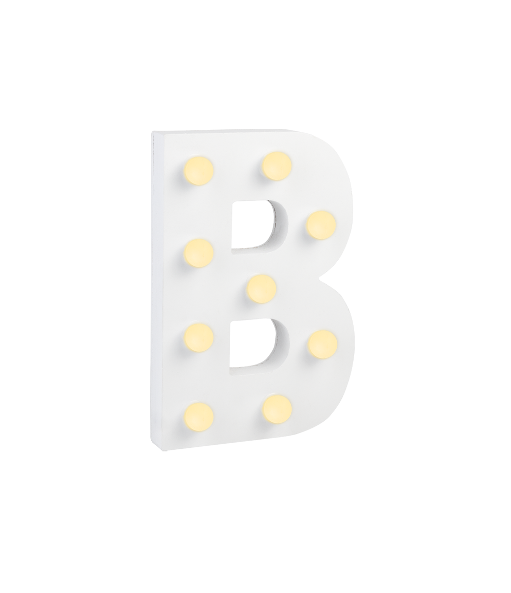 Licht Letter B