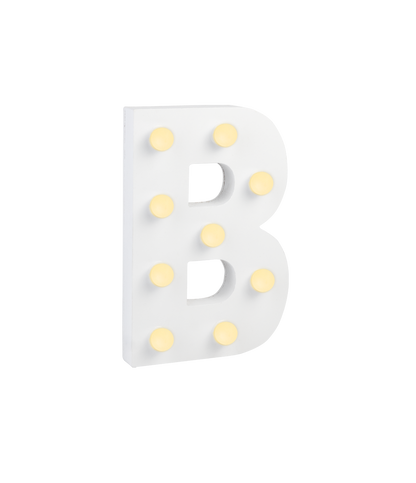 Licht Letter B