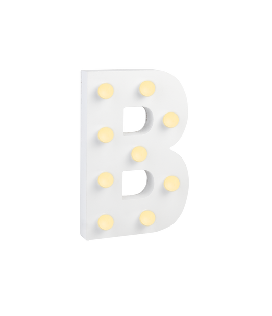 Licht Letter B