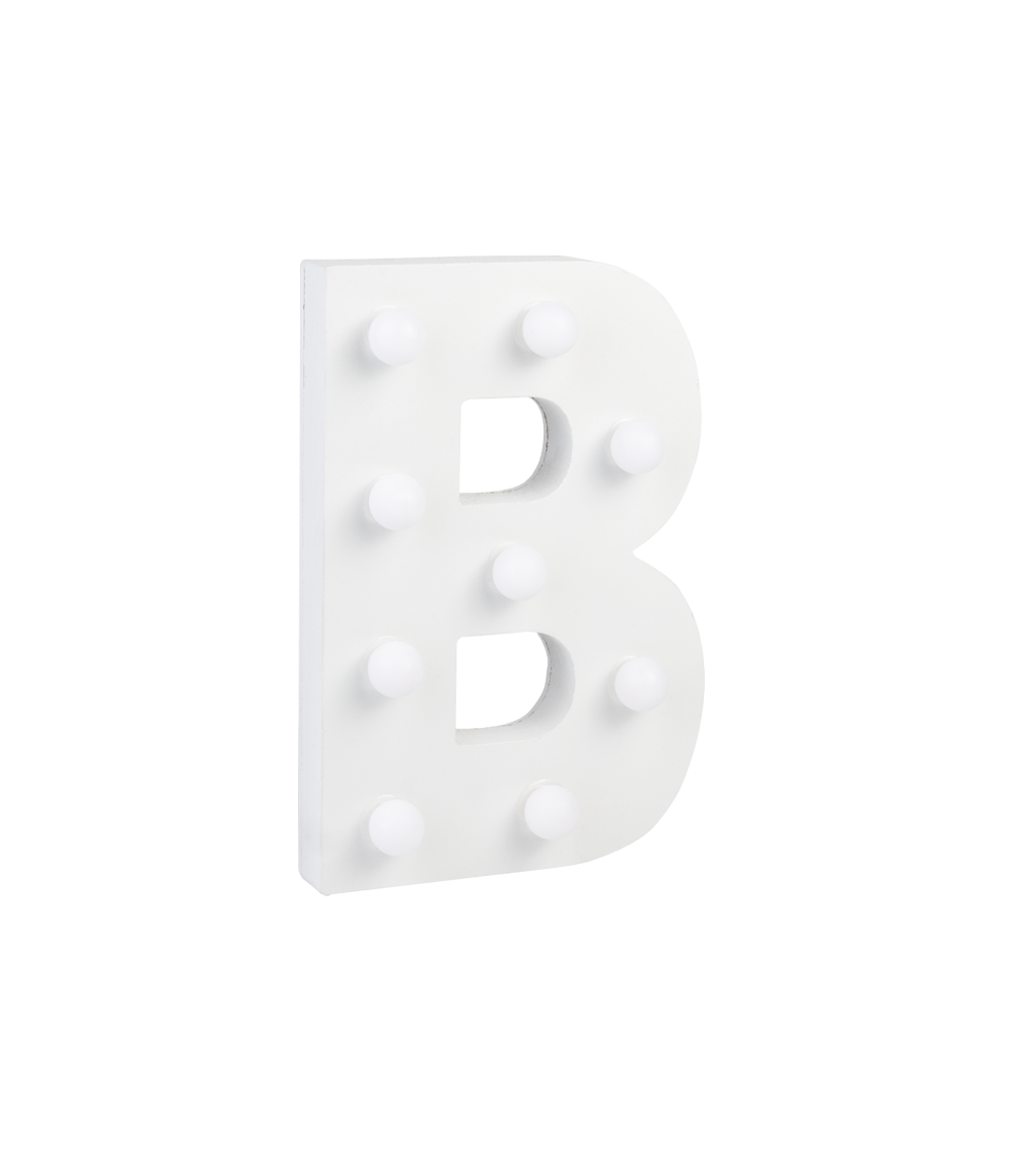 Licht Letter B