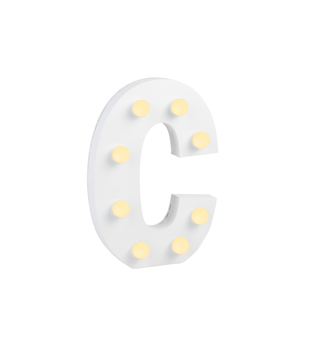 Licht Letter C
