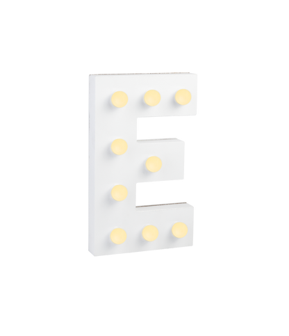 Licht Letter E