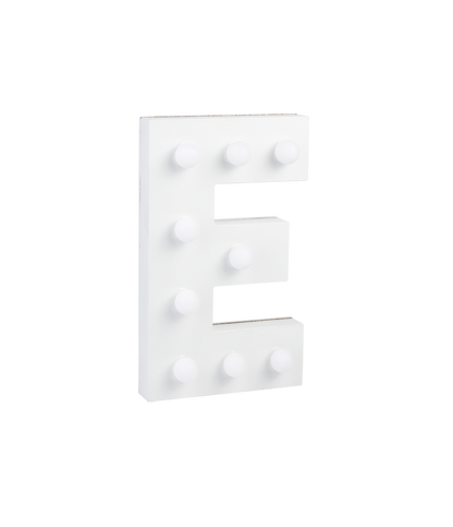 Licht Letter E