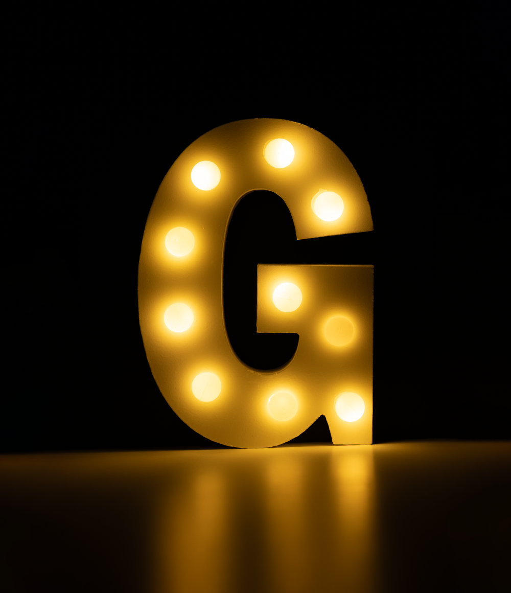 Licht Letter G
