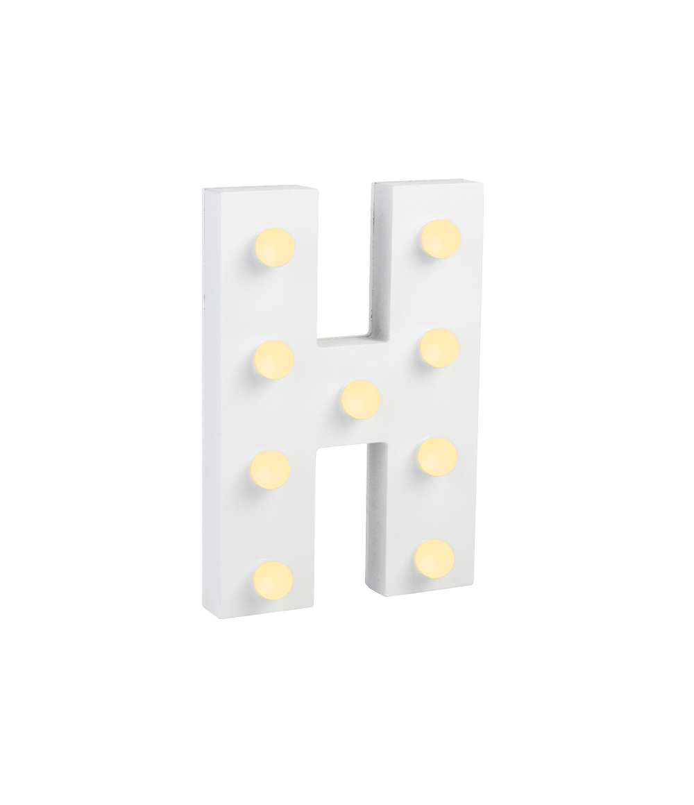 Licht Letter H