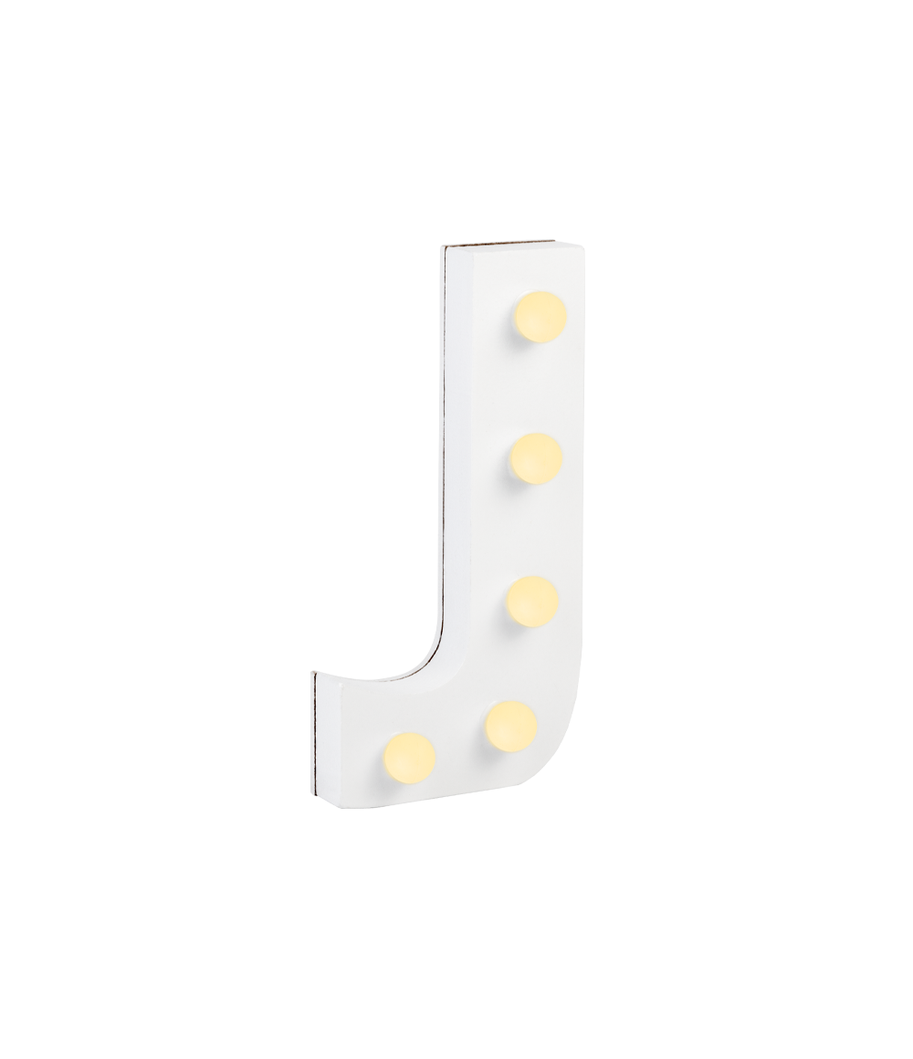 Licht Letter J