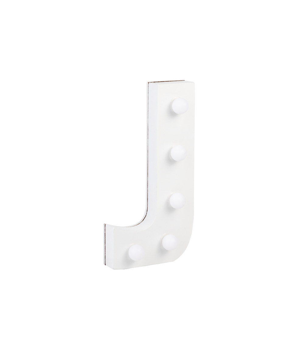 Licht Letter J